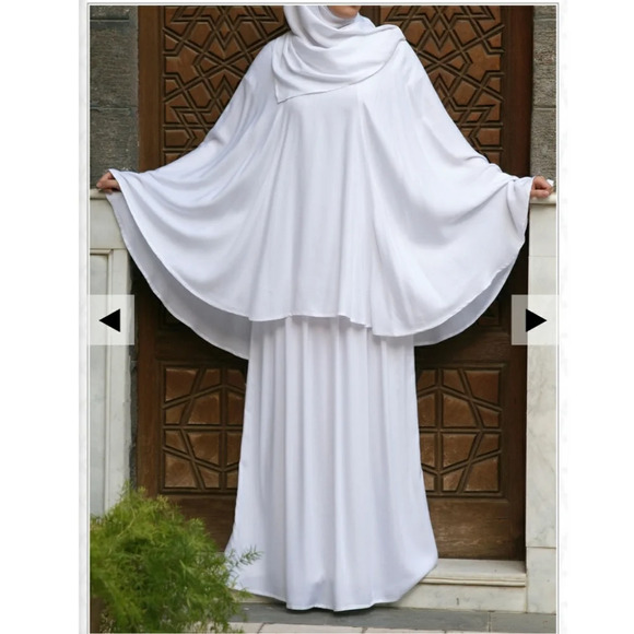 Women Islamic Prayer Set Clothes Maxi Lightweight Jersey Standard Size - Picture 1 of 6